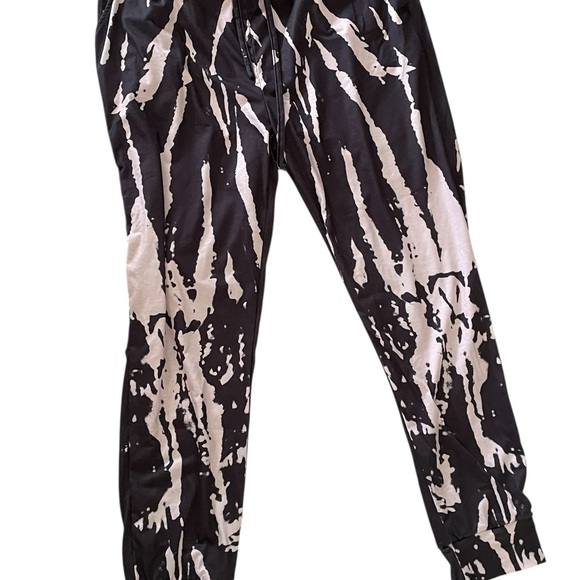 Women's Two-piece Set Tie-Dye Sweatsuit Set Long Sleeve Top Drawstring Sweatpant - Picture 3 of 5